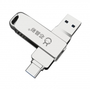 芯晶彩 手机U盘 Type-C USB3.0双接口 256G